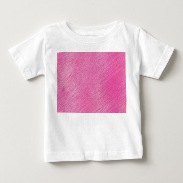 Camiseta Para Bebê Linhas Rosas (Frente)