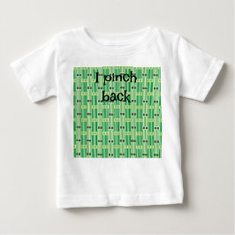 Camiseta Para Bebê Linhas verdes e caixas