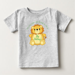 Camiseta Para Bebê Lion Chá de fraldas Safari