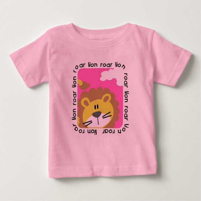 Camiseta Para Bebê Lion Roar Baby Tutu Bodô (Frente)