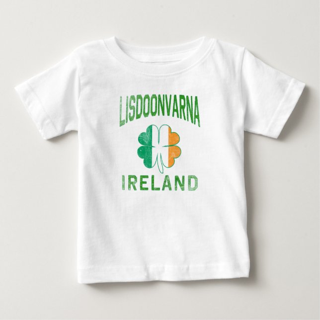 Camiseta Para Bebê LISDOONVARNA Irlanda (Frente)