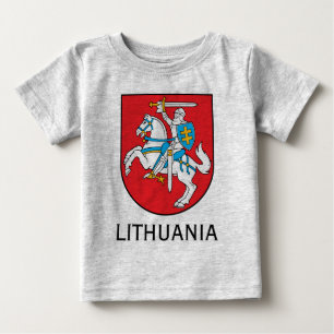 Camiseta Para Bebê Lithuania - Lietuva - Vytis