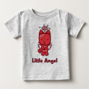Camiseta Para Bebê "Little Angel... Pequeno Diabo" Criança Creeper