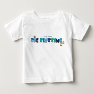 Camiseta Para Bebê Little Boy, camiseta de bebê cristão de bênção