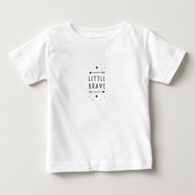 Camiseta Para Bebê Little Brave (Frente)