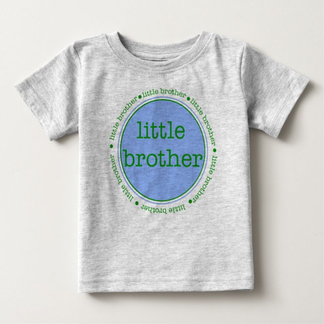 Camiseta Para Bebê Little Brother (Frente)