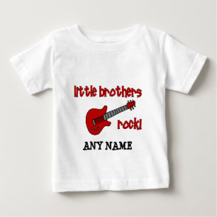 Camiseta Para Bebê Little Brothers Rock!