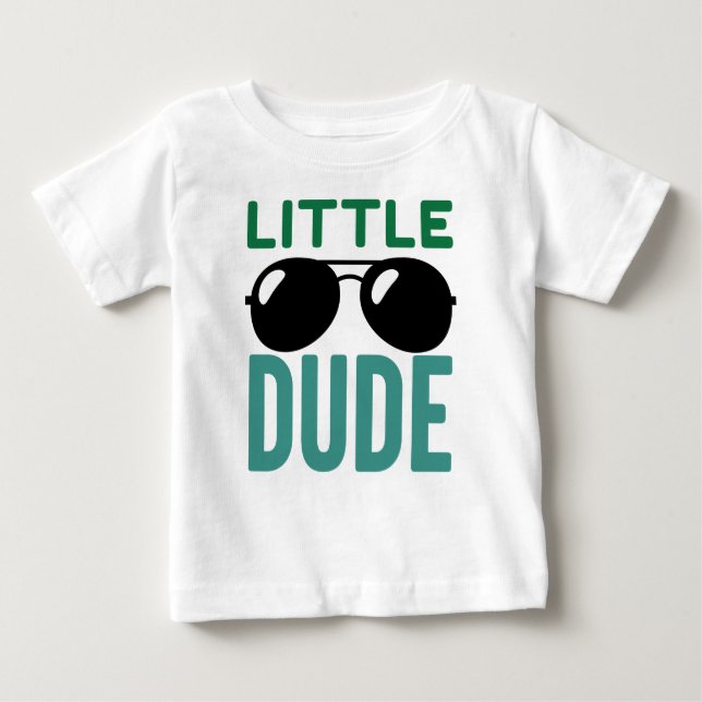 Camiseta Para Bebê Little Dude (Frente)