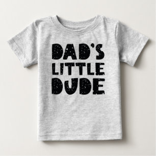 Camiseta Para Bebê Little Dude do pai