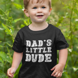 Camiseta Para Bebê Little Dude do pai