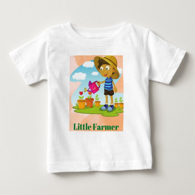 Camiseta Para Bebê Little Farmer Baby Jersey (Frente)