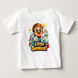 Camiseta Para Bebê Little Genius Cute Baby Illustration