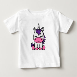 Camiseta Para Bebê Little Girls Unicorn Pony