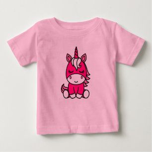 Camiseta Para Bebê Little Girls Unicorn Pony