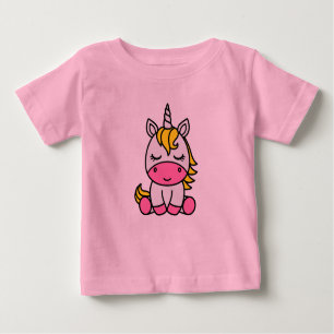 Camiseta Para Bebê Little Girls Unicorn Pony