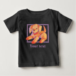 Camiseta Para Bebê Little golden retriever pup