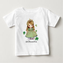 Camiseta Para Bebê Little Irish Princess Custom Name