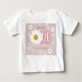 Camiseta Para Bebê Little Miss Onederful 1st Birthday