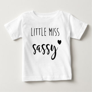 Camiseta Para Bebê Little Miss Sassy T-Shirt