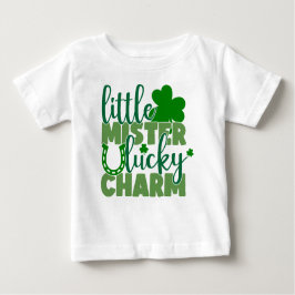 Camiseta Para Bebê Little Mister Lucky Charm