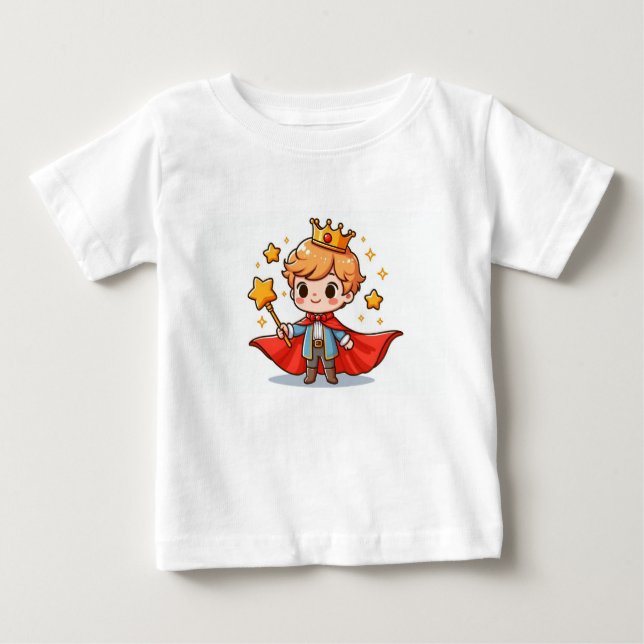 Camiseta Para Bebê Little Prince (Frente)