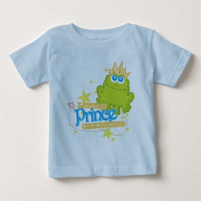 Camiseta Para Bebê Little Prince Charming (Frente)