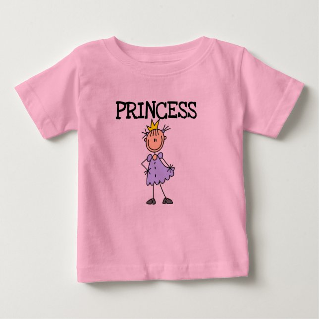 Camiseta Para Bebê Little Princess (Frente)