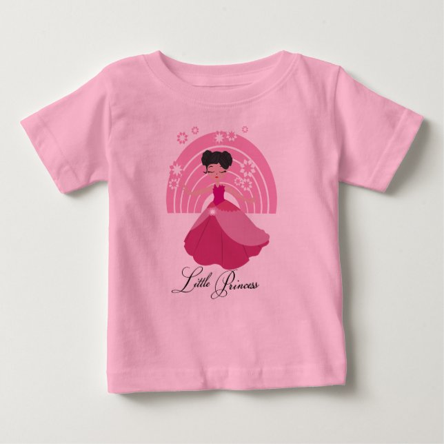 Camiseta Para Bebê Little Princess (Frente)
