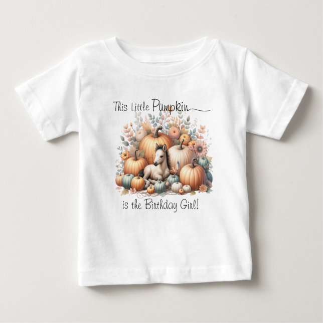 Camiseta Para Bebê Little Pumpkin  (Frente)