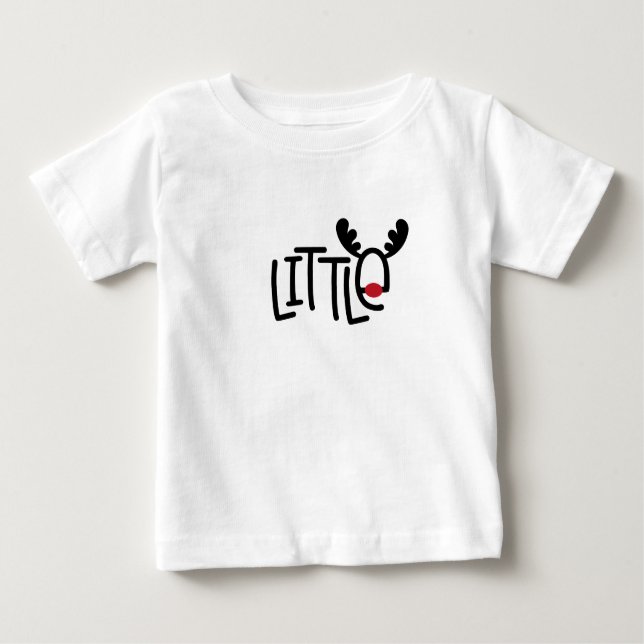 Camiseta Para Bebê Little Reindeer Christmas (Frente)