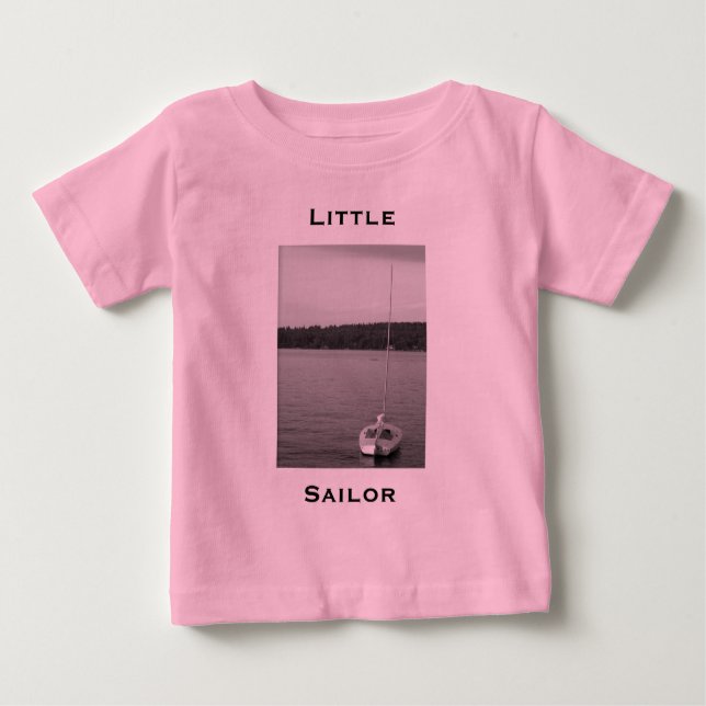 Camiseta Para Bebê Little Sailor Organic (Frente)