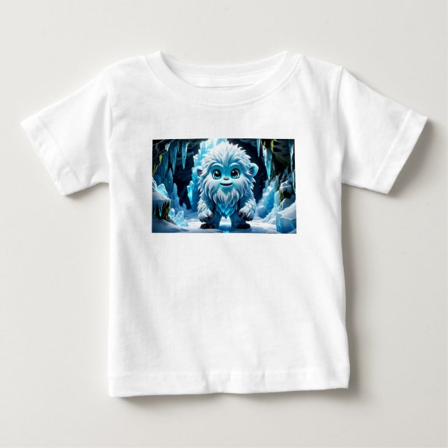 Camiseta Para Bebê Little Yeti (Frente)