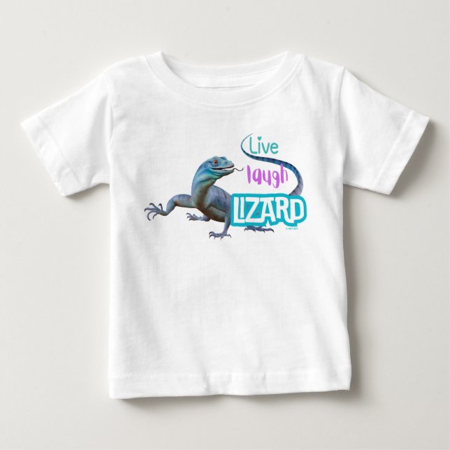 Camiseta Para Bebê Live Laugh Lizard (Frente)