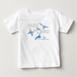 Camiseta Para Bebê Livre como um Pássaro