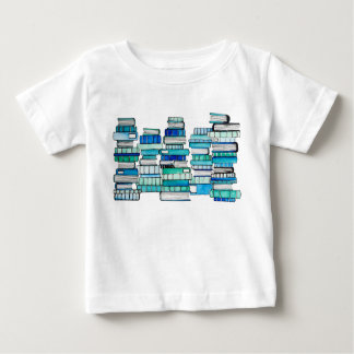 Camiseta Para Bebê Livro Azul Vestido De Bebê