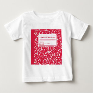 Camiseta Para Bebê Livro de Composição/Professora Estudante
