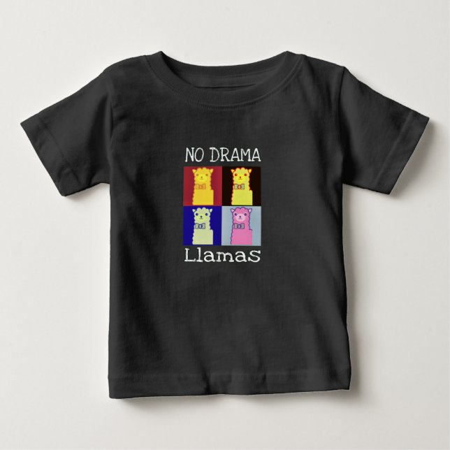 Camiseta Para Bebê Llama (Frente)