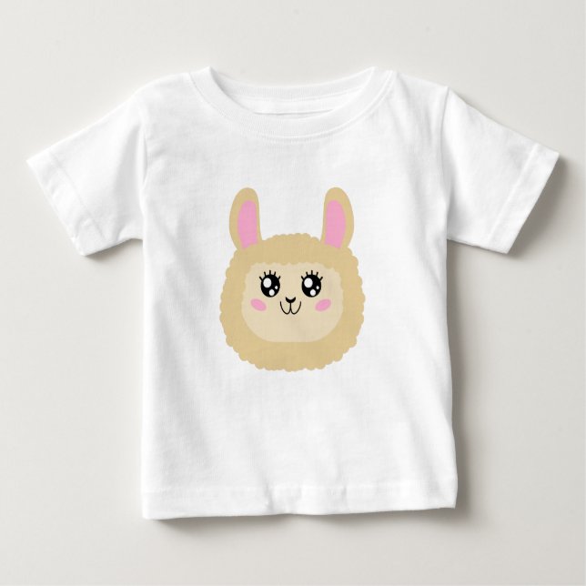 Camiseta Para Bebê Llama (Frente)