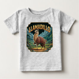 Camiseta Para Bebê Llamadillo Ilustração Combo Criatura Funny