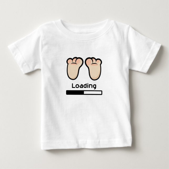 Camiseta Para Bebê Loading... (Frente)