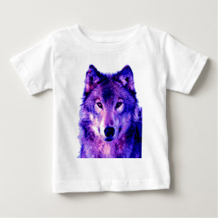 Camiseta Para Bebê Lobo
