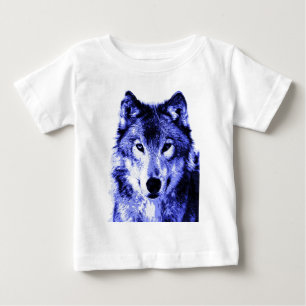 Camiseta Para Bebê Lobo da noite