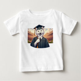 Camiseta Para Bebê Lobo Graduado