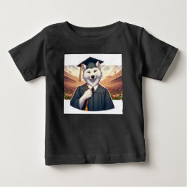 Camiseta Para Bebê Lobo Graduado