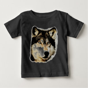 Camiseta Para Bebê Lobo Motivacional Único