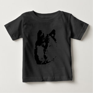 Camiseta Para Bebê Lobo Pop Art