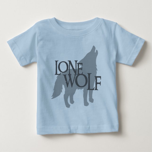 CAMISETA PARA BEBÊ LOBO SOLITÁRIO (Frente)