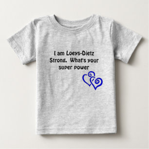 Camiseta Para Bebê Loeys-Dietz infantil toma o coração Onsie