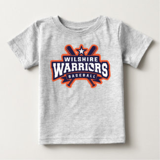 Camiseta Para Bebê Logotipo da Liga de Baseball dos Guerreiros de Wil