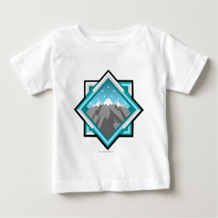 Camiseta Para Bebê Logotipo da montanha do terror da equipe